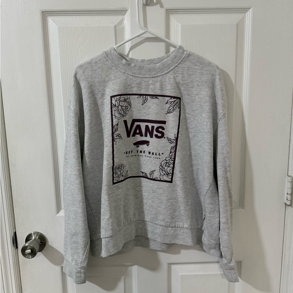 Vans Light Gray Crewneck Sweatshirt